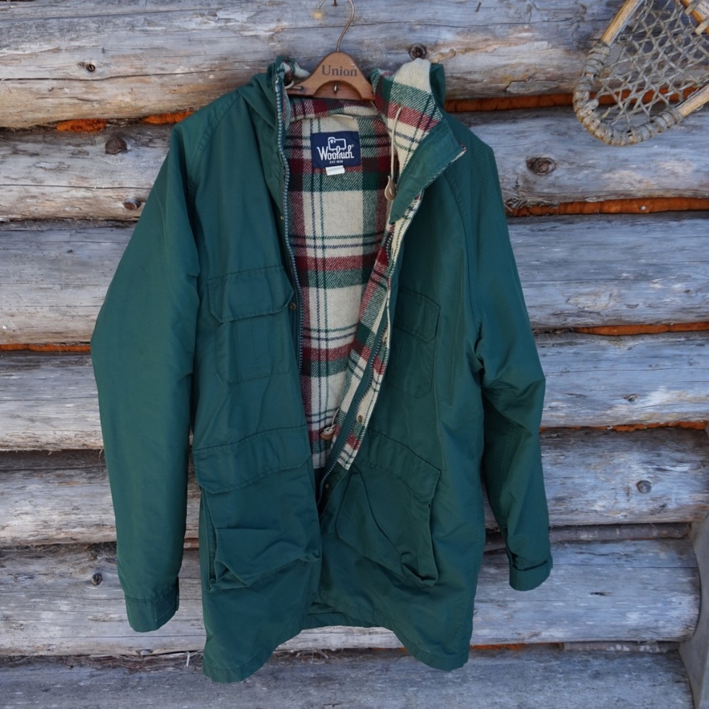 Woolrich vintage plaid wool lined hooded parka - Picture 5 of 8